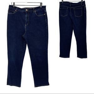 Gloria Vanderbilt dark blue jeans